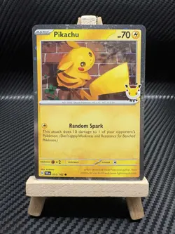 Pikachu 051/162 Pokemon Day Stamped BUTT SWIRL 🌀 - Image 2