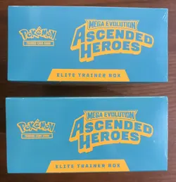 Pokemon Mega Evolutions Ascended Heroes ETB Elite Trainer Box Lot Of 2 - Image 5