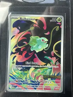 Pokemon Bulbasaur 133 Mega Evolution STAMPED Illustration Rare Full Art Holo - Image 1