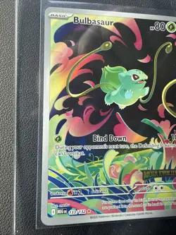 Pokemon Bulbasaur 133 Mega Evolution STAMPED Illustration Rare Full Art Holo - Image 2