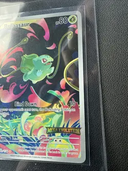 Pokemon Bulbasaur 133 Mega Evolution STAMPED Illustration Rare Full Art Holo - Image 3