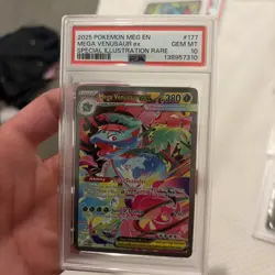 2025 POKEMON MEG EN-MEGA EVOLUTION 177 MEGA VENUSAUR EX PSA Mint 10 - Image 1