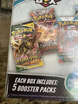 Pokemon Mystery Power Box 5 Booster Packs Sealed New Rare Evolving Skies 1:10 🔥 - Image 5