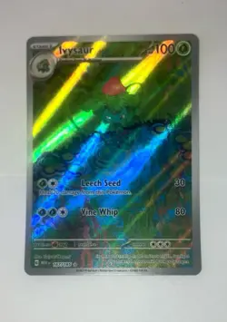 Pokemon Ivysaur 167/165 Scarlet & Violet 151 Illustration Rare Holo 100 HP - Image 1