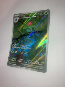 Pokemon Ivysaur 167/165 Scarlet & Violet 151 Illustration Rare Holo 100 HP - Image 3