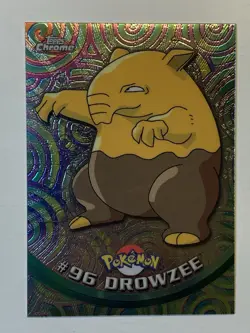 2000 Topps Chrome Pokemon Series 2 #96 Drowzee (C) FREE COMBINED SHIPPING - Image 1