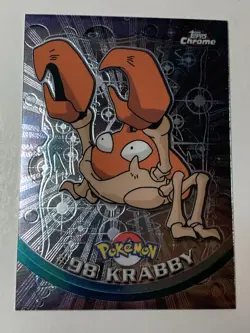 2000 Topps Chrome Pokemon Series 2 #98 Krabby FREE COMBINED SHIPPING - Image 1