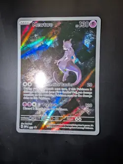 Mewtwo SVP 052 Illustration Rare Promo - Pokemon 151 UPC - NM - Image 1