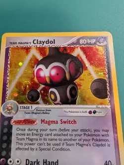 Pokemon Card 2004 EX Team Magma VS Aqua Rare Holo Team Magma's Claydol 8/95 NM - Image 3