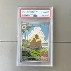 Pokemon Alolan Dugtrio 208/191 Sv08 Surging Sparks Illustration Rare Holo PSA 10 - Image 1