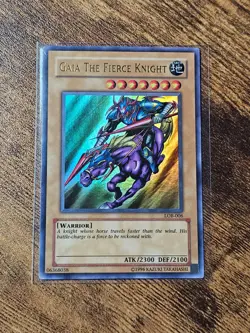 Gaia The Fierce Knight LOB-006 Ultra Rare HOLO ORIGINAL SET (NM+) YuGiOh - Image 1