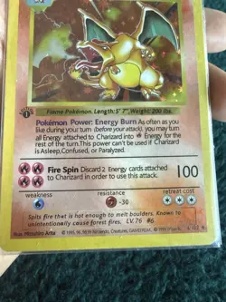 1st Edition Charizard Pokemon Card - Image 5