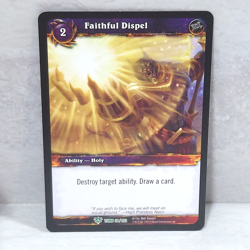 World Of Warcraft Tomb Of The Forgotten Faithful Dispel 36/202 TCG Card Uncommon - Image 1