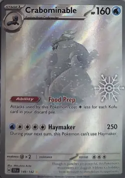 Pokemon Miscellaneous Cards & Products Holo Crabominable 149/142 Holo NM - Image 1