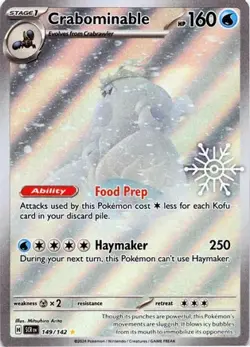 Pokemon Miscellaneous Cards & Products Holo Crabominable 149/142 Holo NM - Image 2