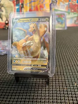 Pokemon TCG Dragonite v Full Art Holo Ultra Rare Card 049/078 - Image 1
