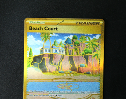 Pokemon Card TCG - Beach Court 263/182 - Paradox Rift - Hyper Rare Gold - NM ⭐ - Image 2