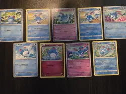 9 Marill & Azumarill Pokemon Cards. NM - Image 1