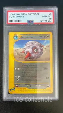 PSA 10 GEM MINT Forretress 9 Rare 2003 Skyridge WOTC Pokemon Card - Image 1