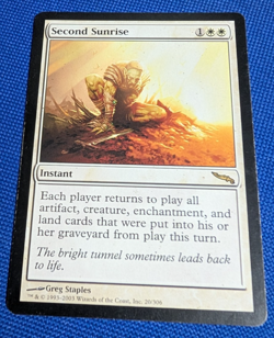 Second Sunrise, Mirrodin, Magic the Gathering, MTG - Image 1