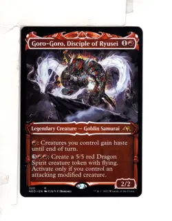 MTG SkeenAB Goro-Goro Disciple of Ryusei SHOWCASE from NEO. NM. - Image 1