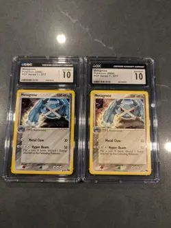 Pokemon Pop Series 1 Metagross Both Holo & Non Holo Lot CGC 10 Gem Mint 2/17 - Image 1