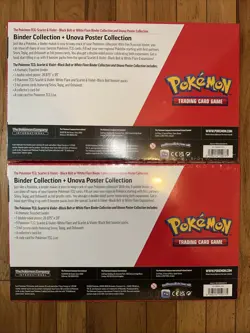 (2) Pokemon Black Bolt and White Flare Binder + Poster Collection Sam's Club 2pk - Image 2