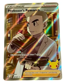 Pokemon Professor's Research 024/025 Celebrations Full Art Promo Holo English - Image 1