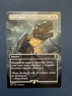 MTG Don't Move (Borderless) Universes Beyond: Jurassic World Collection (REX) NM - Image 1