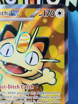 English Pokemon Perfect Order Meowth Ex Full Art (107/088). - Image 3