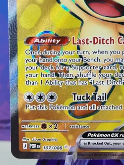 English Pokemon Perfect Order Meowth Ex Full Art (107/088). - Image 5