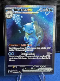 Pokemon TCG Blastoise ex 200/165 Scarlet Violet 151 Special Illustration Rare NM - Image 1