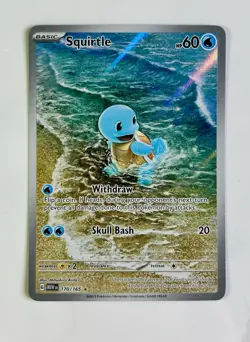 Squirtle 2023 Pokemon Mew 151 Illustration Rare #170/165 * Near Mint - Image 1