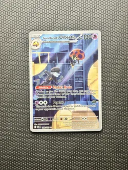 Team Rocket's Orbeetle 198/182 Illustration Rare Destined Rivals Pokemon NM - Image 1