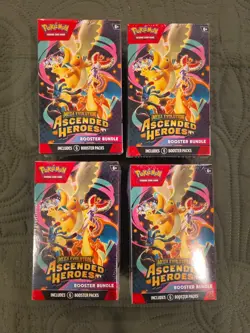 Pokemon TCG Ascended Heroes Booster Bundles | New Factory Sealed | x4 Boxes - Image 1