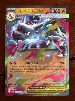 Pokemon Phantasmal Flames Mega Charizard X Ex 013/094 Double Rare Holo - Image 1