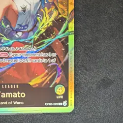 Yamato OP06-022 Leader Foil Alt Art 5000 Power Wings of the Captain One Piece C… - Image 2