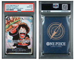 2024 ONE PIECE JAPANESE PROMOS SAIKYO JUMP-MAY 2024 #075 MONKEY D. LUFFY PSA 10 - Image 3