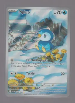 PIPLUP 098/094 ILLUSTRATION RARE PHANTASMAL FLAMES POKEMON HOLO NEAR MINT - Image 1