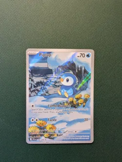 Pokemon Card Piplup 098/094 Illustration Rare Phantasmal Flames Near Mint - Image 1