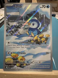 Pokemon Card Piplup 098/094 Illustration Rare Phantasmal Flames Near Mint - Image 1