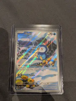 Pokemon Card Piplup 098/094 Illustration Rare Phantasmal Flames Near Mint - Image 1