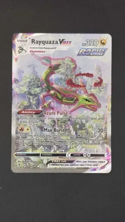 Pokemon TCG Rayquaza VMAX Evolving Skies Alternative Art Card 218/203 - Image 2