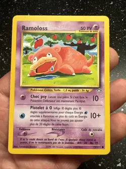Carte Pokemon Wizards Neo Genesis Ramoloss 73/111 Francais Vf Fr - Image 2