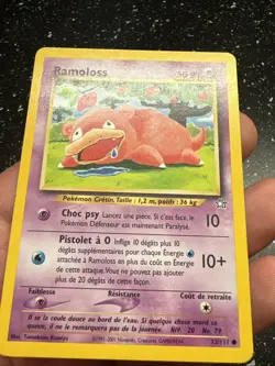Carte Pokemon Wizards Neo Genesis Ramoloss 73/111 Francais Vf Fr - Image 3