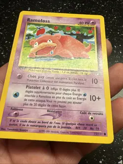 Carte Pokemon Wizards Neo Genesis Ramoloss 73/111 Francais Vf Fr - Image 4