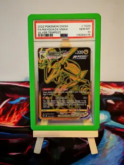 PSA 10 Pokemon TCG Rayquaza VMAX Silver Tempest TG29/TG30 Gem MT - Image 1
