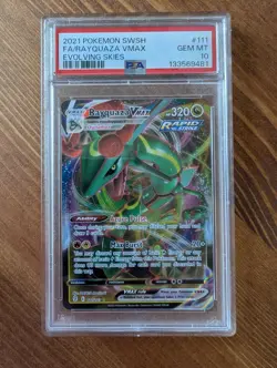 Rayquaza VMAX 111/203 Evolving Skies PSA 10 GEM MT Pokemon TCG Ultra Rare Card - Image 3