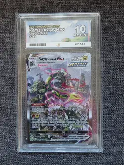 Rayquaza VMAX 218/203 Pokemon TCG Evolving Skies Alternative Art ACE 10 GEM MINT - Image 1