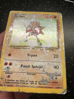 Carte Pokemon Wizard Set De Base Sdb Tygnon Holo 7/102 Francais Vf Fr - Image 4